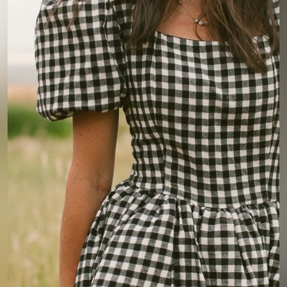 NWT Ivy City Co black gingham cupcake dress - 12 - Picture 2 of 8